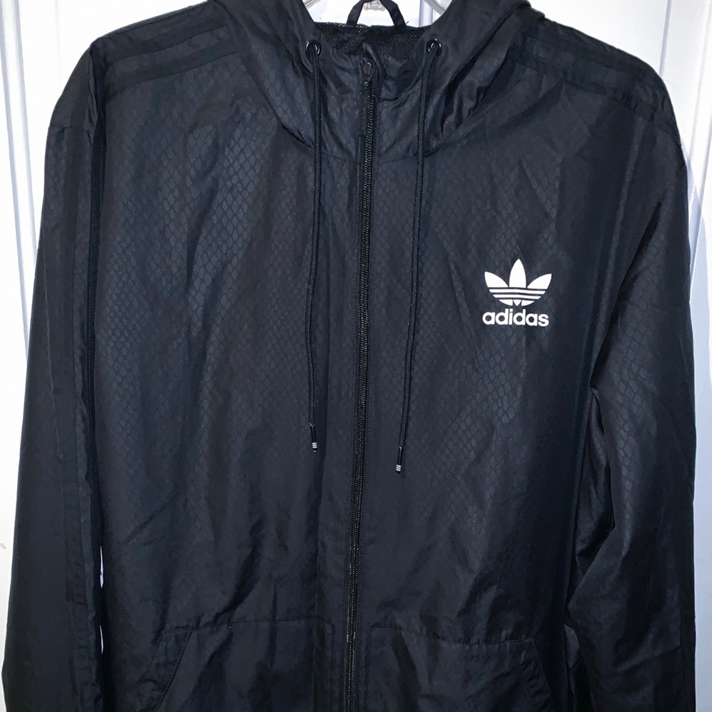 Adidas snakeskin detail windbreaker